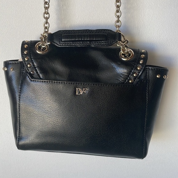 SOLD!!! Diane Von Furstenberg black leather purse - Picture 4 of 7